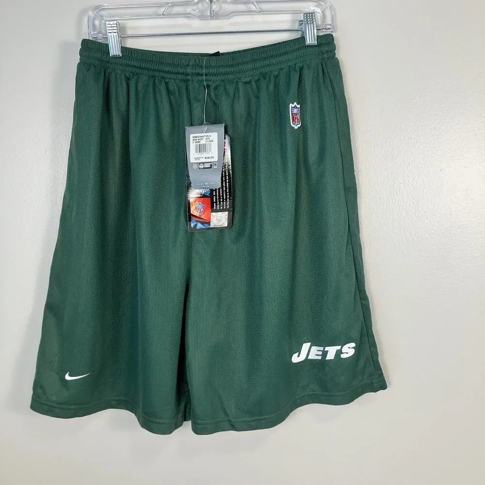 New York Jets Shorts Y2K Nike On Field Green Mesh Practice Shorts NWT Size XL